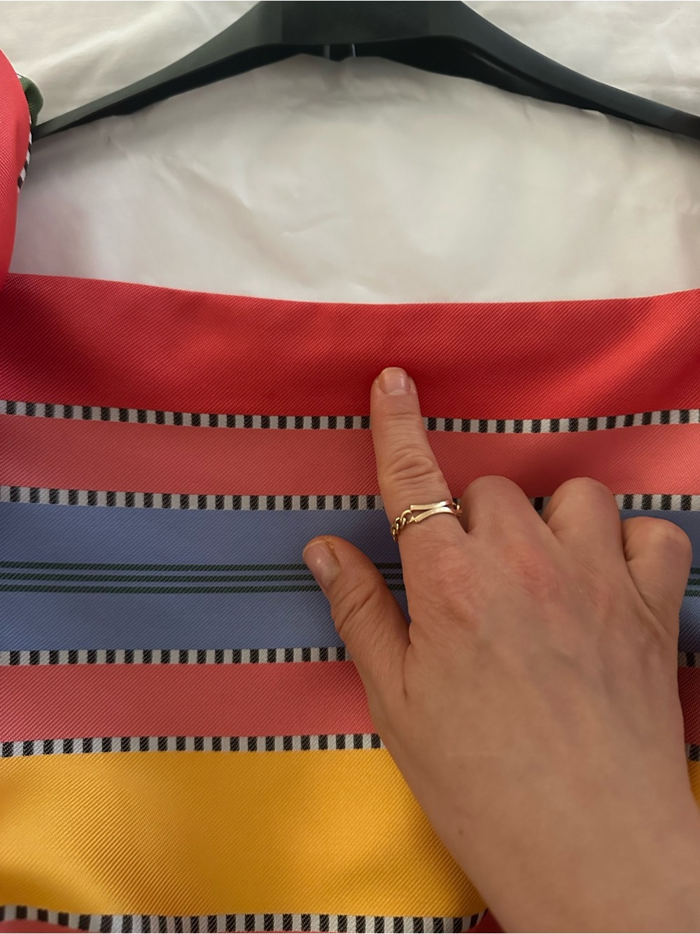 Antonio Melani Puff Sleeves Rainbow Dress - Picture 3 of 4